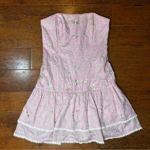 Lilly Pulitzer Pink Embroidered Dress